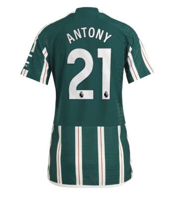 Manchester United Antony #21 Bortatröja Kvinnor 2023-24 Kortärmad